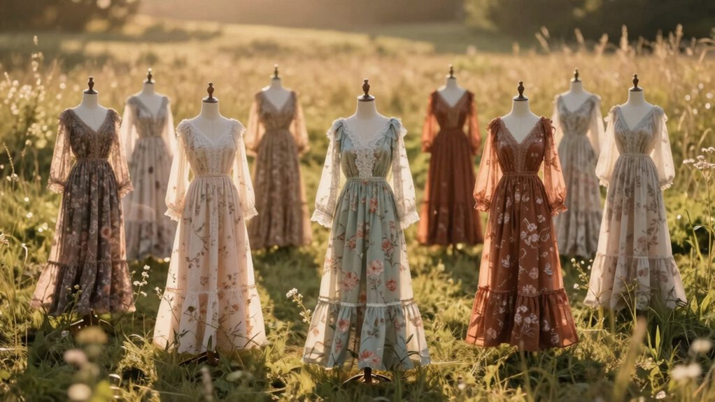 summer floral boho maxi dresses