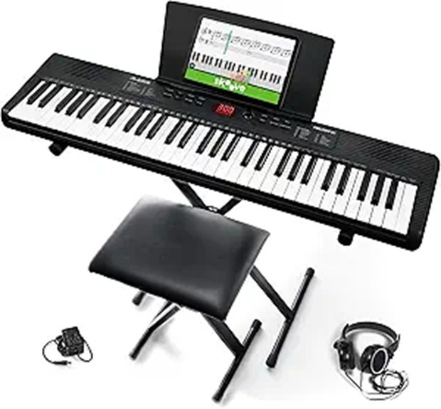Alesis Melody 61 MK4 Keyboard Piano Bundle