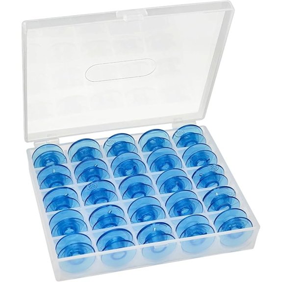 25 PCS Blue Bobbins for Viking Machines