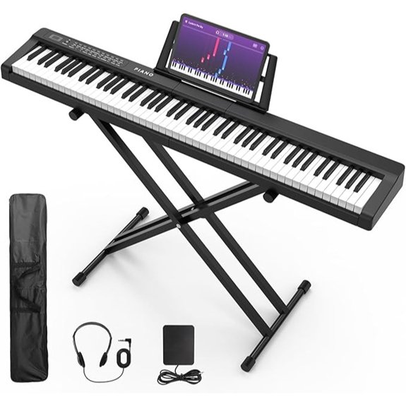 Digital Piano 88-Key Set with Stand & Bluetooth