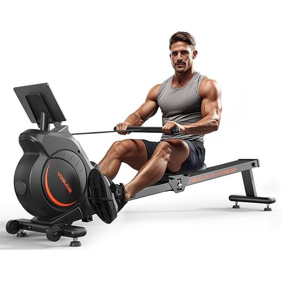YOSUDA Magnetic Rowing Machine with Bluetooth App