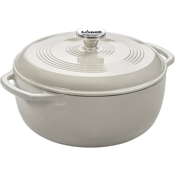Lodge 6 Qt Enameled Cast Iron Dutch Oven