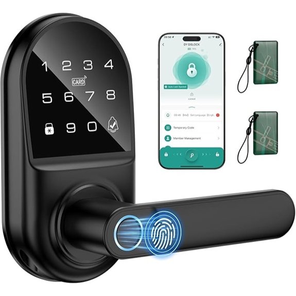 Smart Keypad Door Lock with Fingerprint & App Control