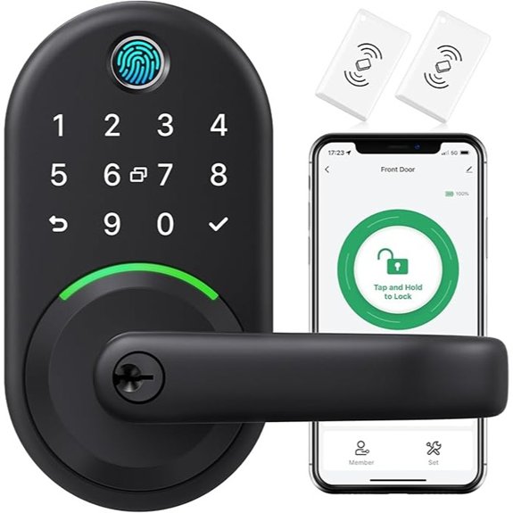 Yamiry Fingerprint Smart Door Handle Lock