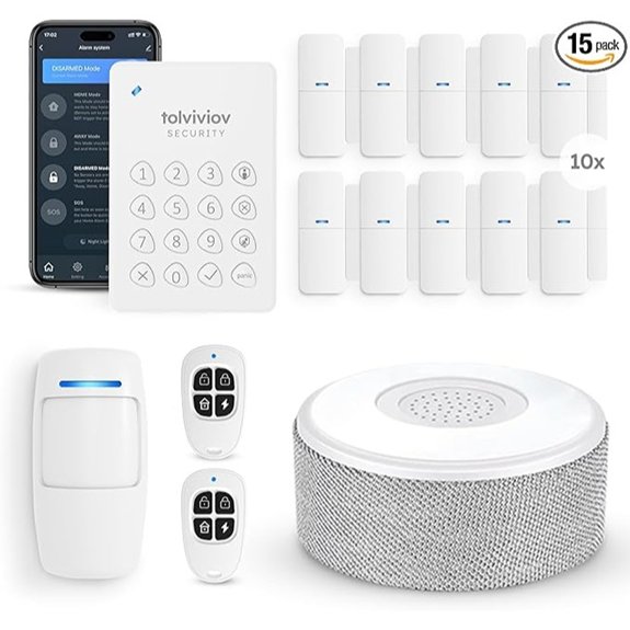 Tolviviov 15-Piece Home Alarm System (WiFi)