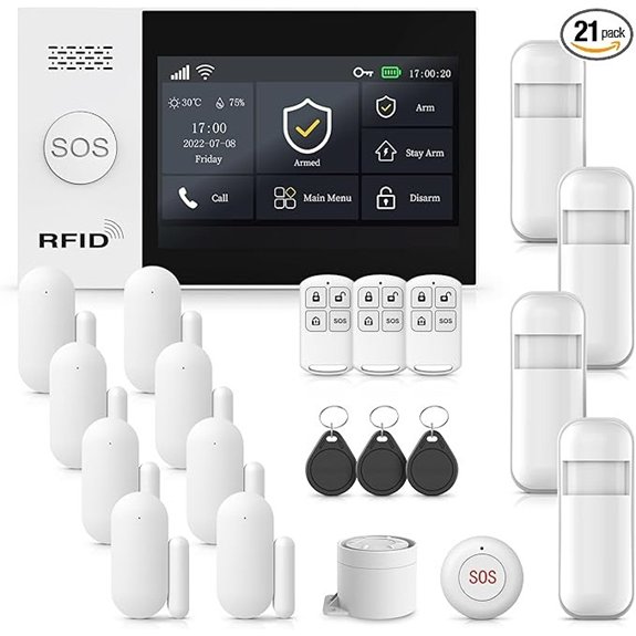 21Pcs Home Alarm System with Alexa
