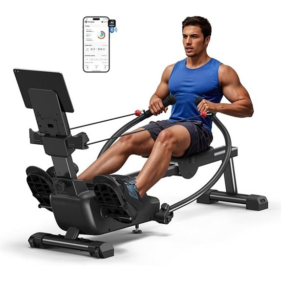 MERACH Magnetic Rowing Machine with 16-Level Resistance