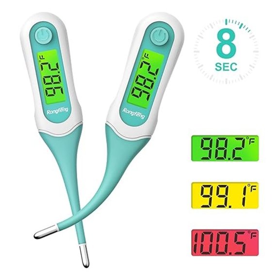 8s Fast Reading Digital Thermometer for Kids and Adults