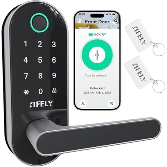 Smart WiFi Fingerprint Door Lock 6-in-1