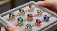 stylish gemstone cocktail rings