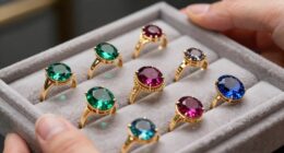 stylish gemstone cocktail rings