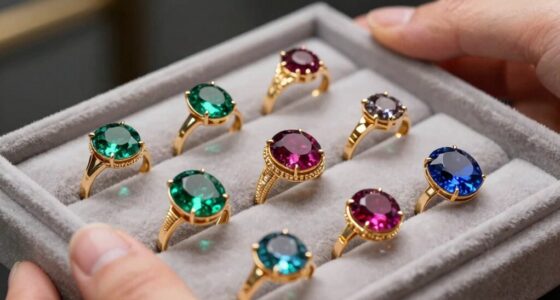 stylish gemstone cocktail rings