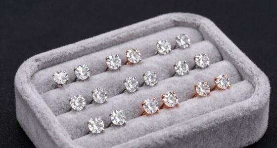 timeless sparkle diamond earrings