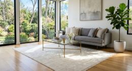 minimalist ivory silk rug 2026