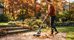 outdoor brooms built in blowers
