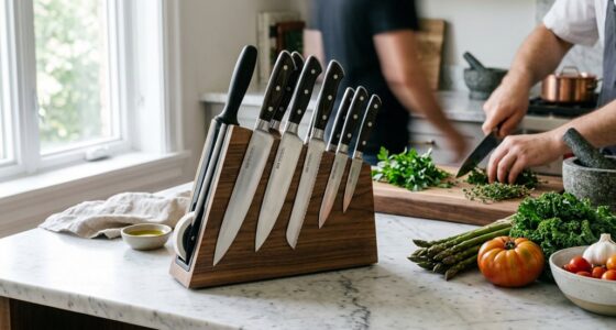 knife sets with block sharpeners
